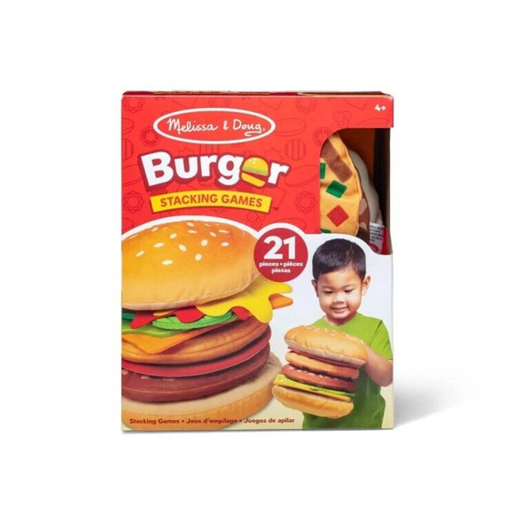 Melissa & Doug Other - Melissa & Doug Burger Matching, Catching, and Stacking Games SEE DETAILS